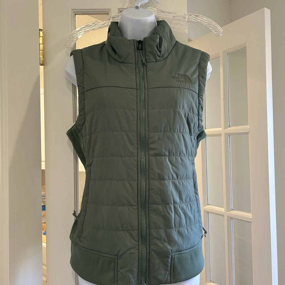 The North Face Women's Sage Green Puffer Vest
